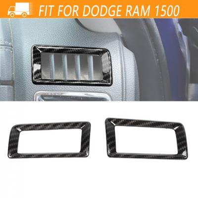 Center Console Side Air Vent Outlet Trim Cover For Dodge Ram 1500 10-17 Carbon