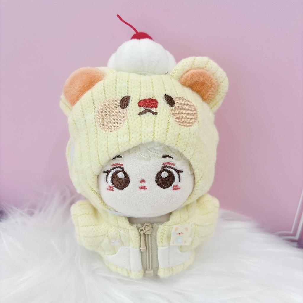 Animal Hoodie & Whip Headband Set for 10cm, Yellow [Used]