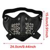 Adjustable Gothic Pointed Face Mask Breathable PU Fabric Metal Frame Perfect For Halloween Festivities Cosplay