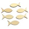 Pack of 50pcs Wood Fish Table Decors Fish Wood Christening Fish Great for Crafting Christening Decorations Home
