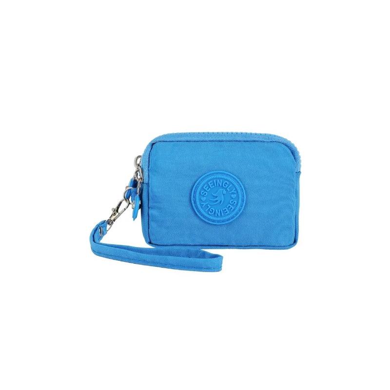 Three Layer Nylon Coin Purse  Portable Wallet Women Men Waterproof Money Bags