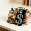The-Money-M Phone Case For iPhone 17,16,15,14,13,12,11 Plus,Pro Max,XS,Colored Silver Plated Inside Cover