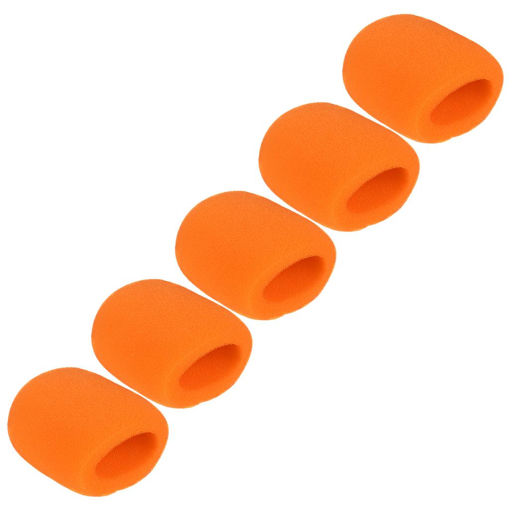 5 Stück Handmikrofon-Windschutzscheiben, Mikrofon-Schaumstoff-Abdeckungen, kompatibel mit