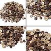 50pcs lot 18mm Brown Coconut Shell-4 Holes-Buttons Sewing Scrapbooking Diy Clothing Accessories