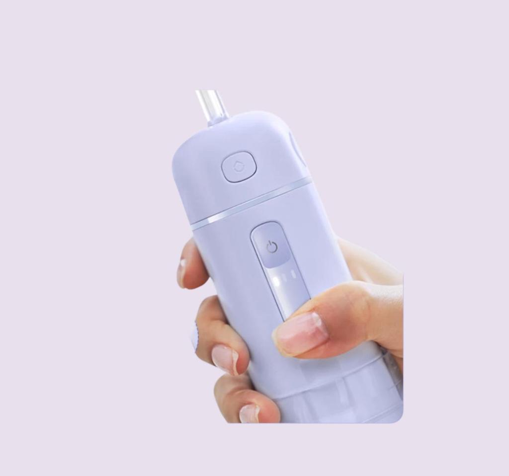 Bixdo Water Flosser Vitality Capsule Tooth Cleaner Capsule 2nd Generation Oral Cleaning Travel Essential, Purple