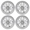 4pcs 2.2 Inch Aluminum Alloy Wheel Hub Accessory RC Parts Fit for 1 10 RC CarSilver
