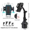 Car Phone Holder Water Cup Holder Mount Car Interior Accessories Anti-slip Adjustable Long Tube Cell Navigation Suppor