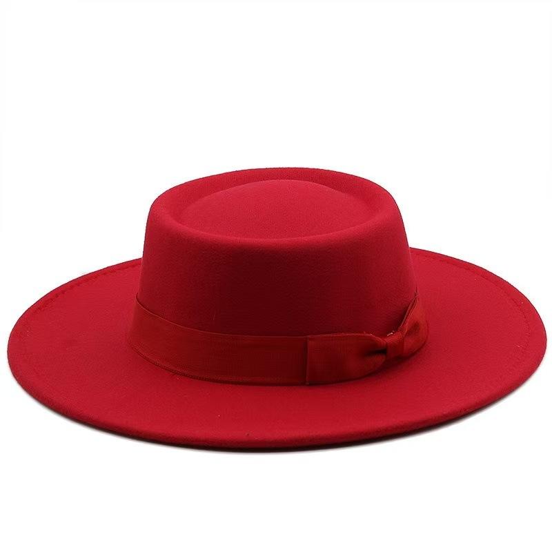 Popolare cappello a cilindro classico retrò .cm europeo e americano, cappello a cilindro a cupola concava-convessa in lana moda da uomo e da donna