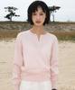 DEHEVE Summer Henley Neck Knit [Pink]