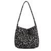 Autumn Winter New Korean Version Ins Style Imitation Lamb Wool Large Capacity Shoulder Underarm Bag Fashion Versatile Leopard Print Tote Bag