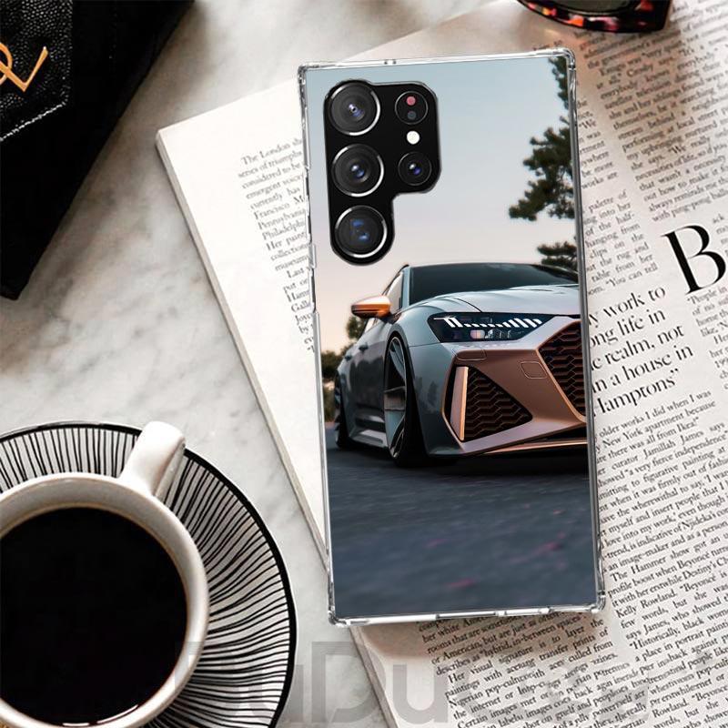 Super Car For A-Audis R-S Sport Cover For Samsung Galaxy S23 S22 S24 S25 Ultra Phone Case S21 Plus S20 FE S10 + S25Ultra Print F