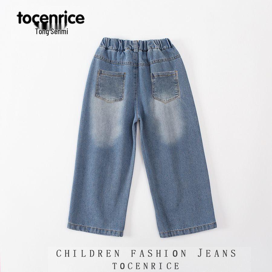 Kapybaratjejer Höst/Vinter Jeans med Sammetsfoder - Mellan och Stora Storlekar 2025