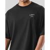 ONE POINT LYFT Print Big T Shirt Men Running Sport Gym Fitness Training Oversize 100% Cotton T-shirt Mens Bodybuilding Tee Tops