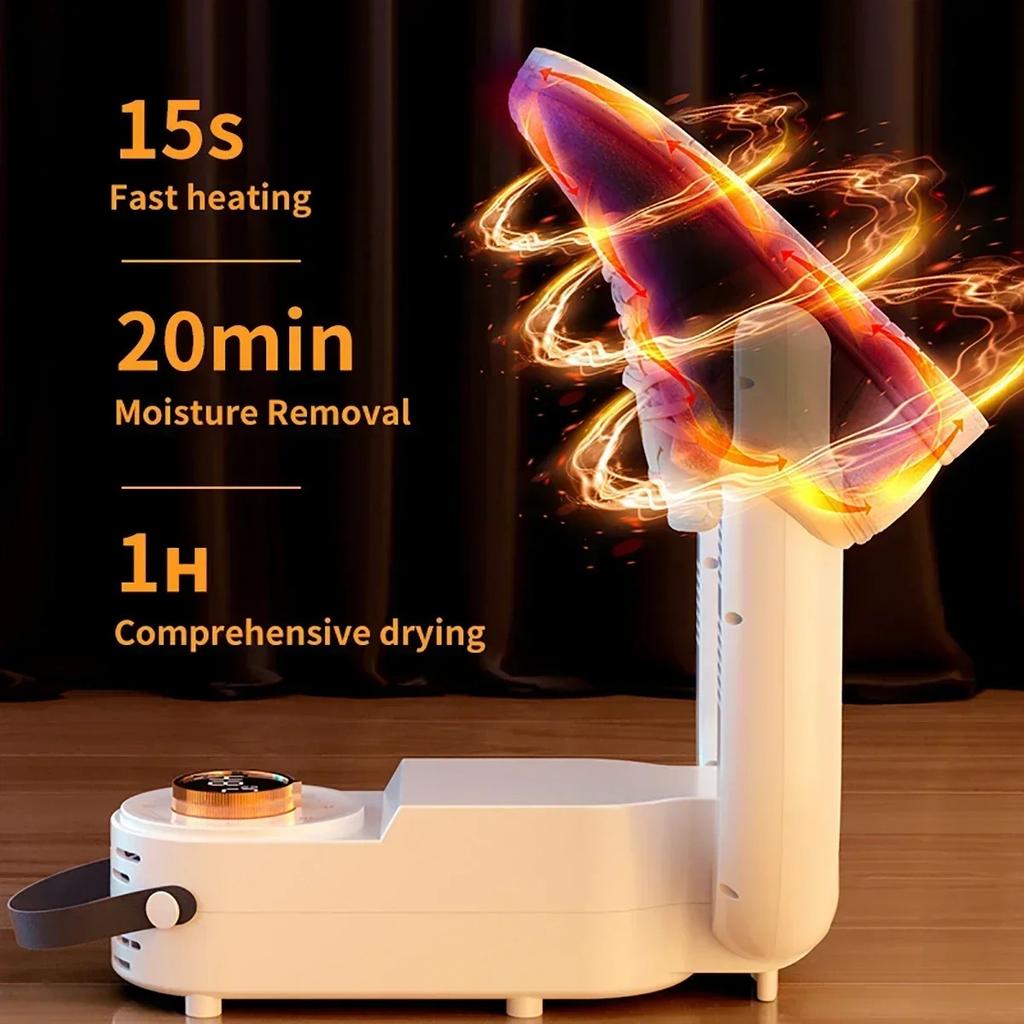 Electric Shoe Dryer for Boots with UV Technology Eliminate Odor Fast Drying Multifunctional Boot Deodorizer and Socks Dryer