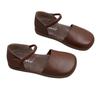 Retro Lässige Einriemen Echtleder Sandalen Frühling und Sommer Weiche Flache Schuhe Hohles Rindsleder Damen Sandalen