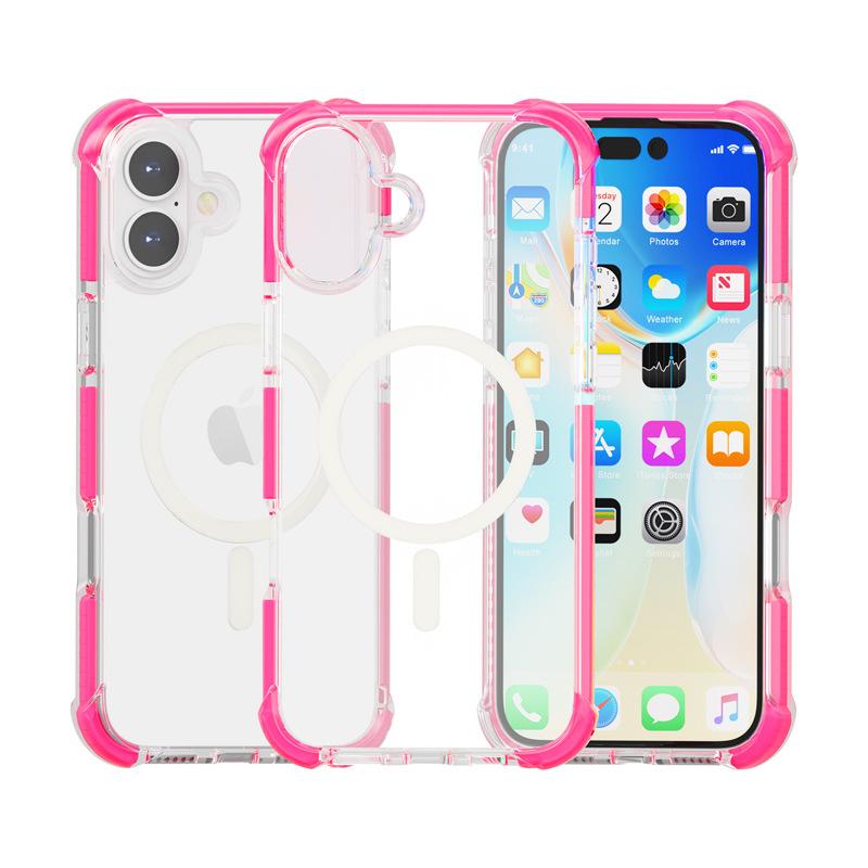 The New iPhone11 Acrylic Magnetic Mobile Phone Case Is Suitable for Apple 11 Transparent MagSafe Airbag Anti-drop Case.