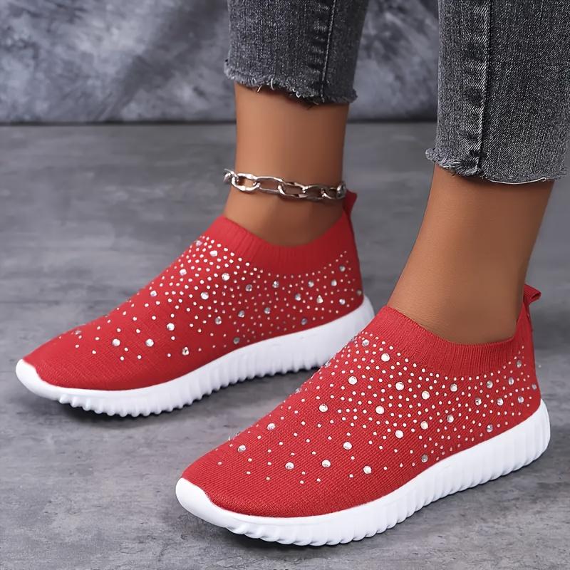 Übergröße Wasserdiamant Stretch Socken Schuhe, Lässige Herren- und Damen-Sportschuhe, Flyknit Leichte Freizeitschuhe