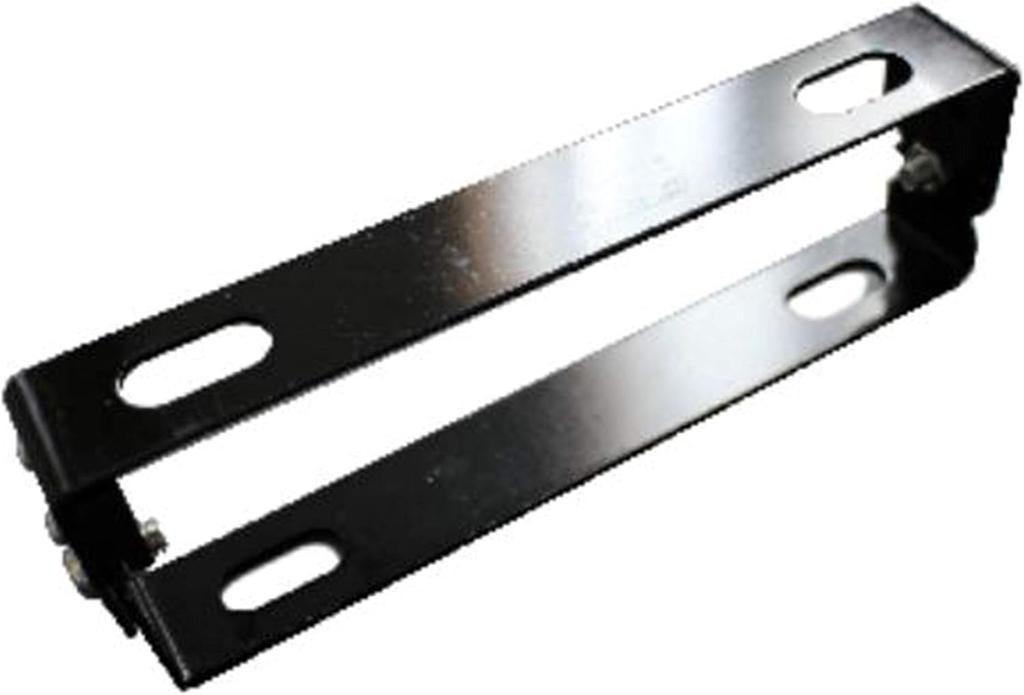 Verstellbare Universal-Aluminium-Kennzeichenhalterung für Motorräder und Mopeds 180° (Schwarz)