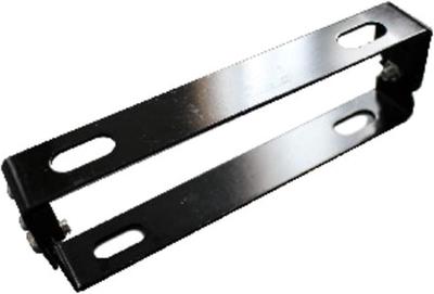 Adjustable Universal Aluminum License Plate Bracket for Motorcycles and Mopeds 180° (Black)