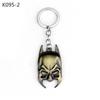 Movie Super Hero Mask Logo Keychain Key Holder Pendant Charm Cosplay Jewelry Birthday Gift drop-ship