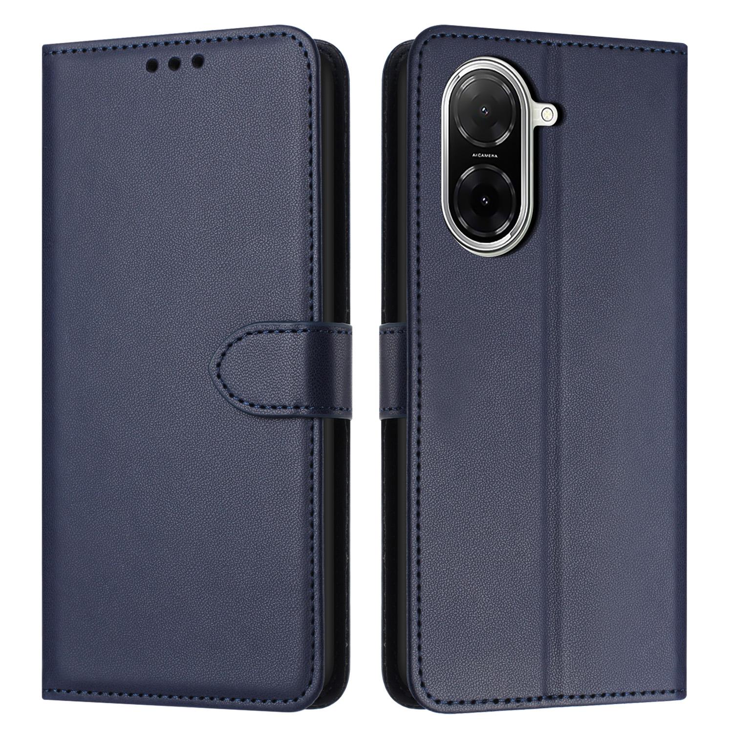 

Для Xiaomi Redmi A5 4G (171,7 мм)Чехол-подставка-кошелек кожаный чехол для телефона с ремешком Blue