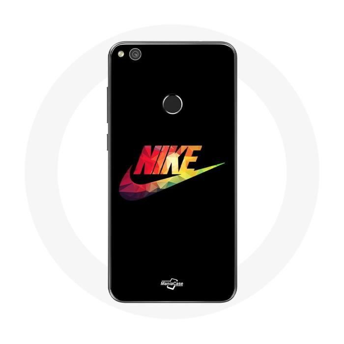 Coque - Nike - Huawei P8 Lite 2017 - Souple - Noir - Logo Nike