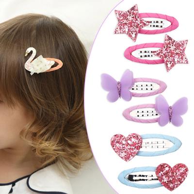 Hair Ornaments 12pcs Star Butterfly Hair Clips Snaps For Girls Baby Kids Hot