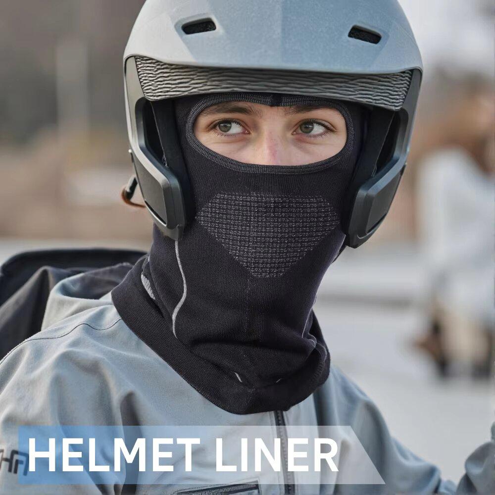 Winter-Skimütze für Männer und Frauen, kältebeständig, Thermoschal, Sturmhaube, Vollgesichtsmaske, Ski, Radfahren, Jagd, Kopf- und Halsbedeckung, Helm-Innenkappe