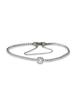 Macier Solitaire Tennis Bracelet (Silver) - 15.5Cm