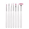 7 Pcs/set Manicure Makeup Brush Suit Nail Art Painted Pen Carved Pen Manicure Tools