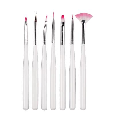 7 Stück/Set Maniküre Make-up Pinsel Anzug Nagelkunst Bemalter Stift Geschnitzter Stift Maniküre Werkzeuge
