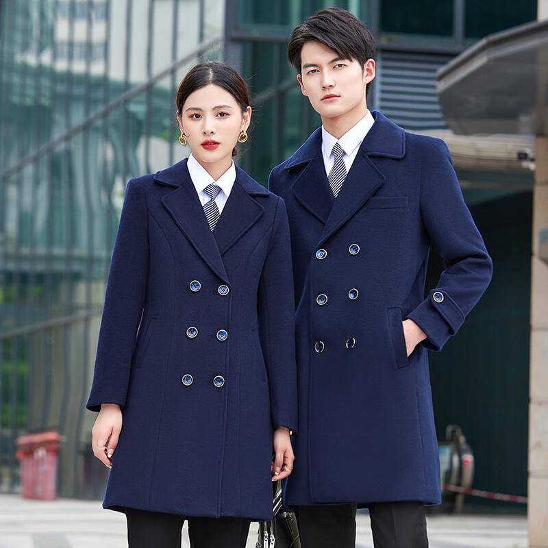 Trueman Unisex Professional Wool Blend Overcoat