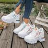 Scarpe da Donna con Plateau e Tacco Alto - Scarpe Sportive Casual Versatili e Comode per Donna