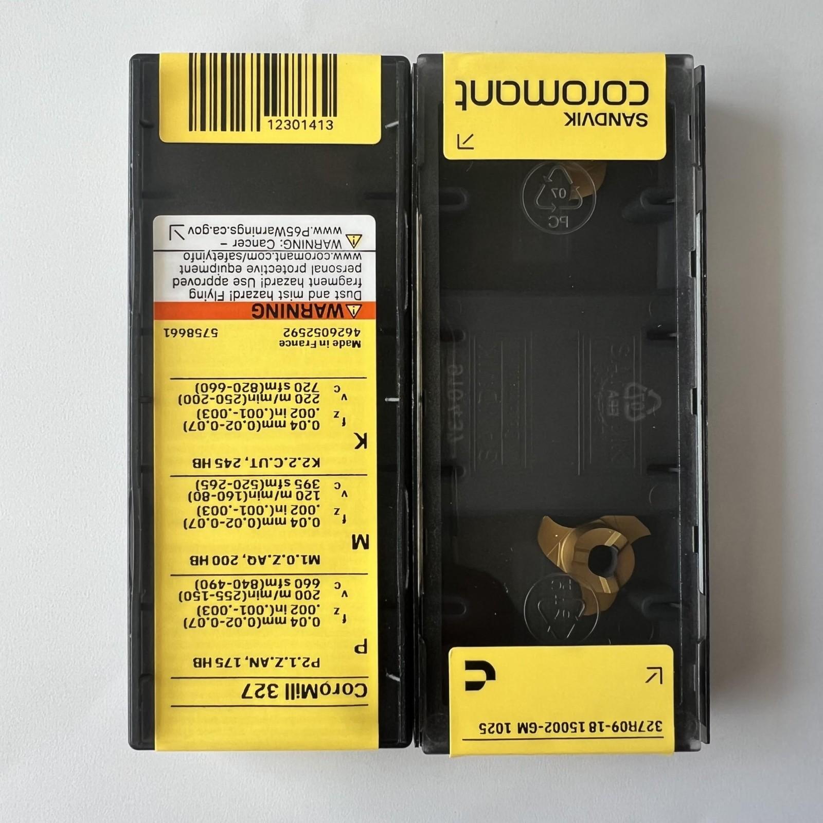 

SANDVIK / 327R09-1815002-GM 1025 / Original Swedish hard alloy blade 2 Pcs