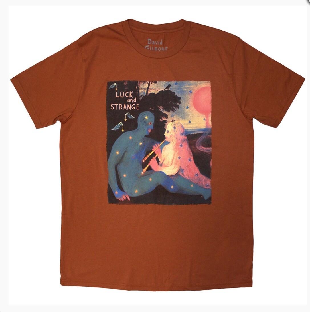David Gilmour Luck and Strange 2026 Concert T-Shirt Orange London New & Official S