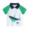 Short-Sleeved T-Shirt, Summer Boys' Polo Shirt, Half-Sleeved Top, Lapel Whale Kidsren's Clothing, Pullover for Small and Medium-Sized Kidsren