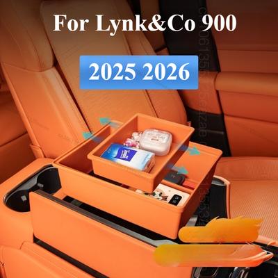 Armrest Box Storage Box For Lynk&Co 900 PHEV 2025 2026 Car Central Armrest Storage Box Content Center Console