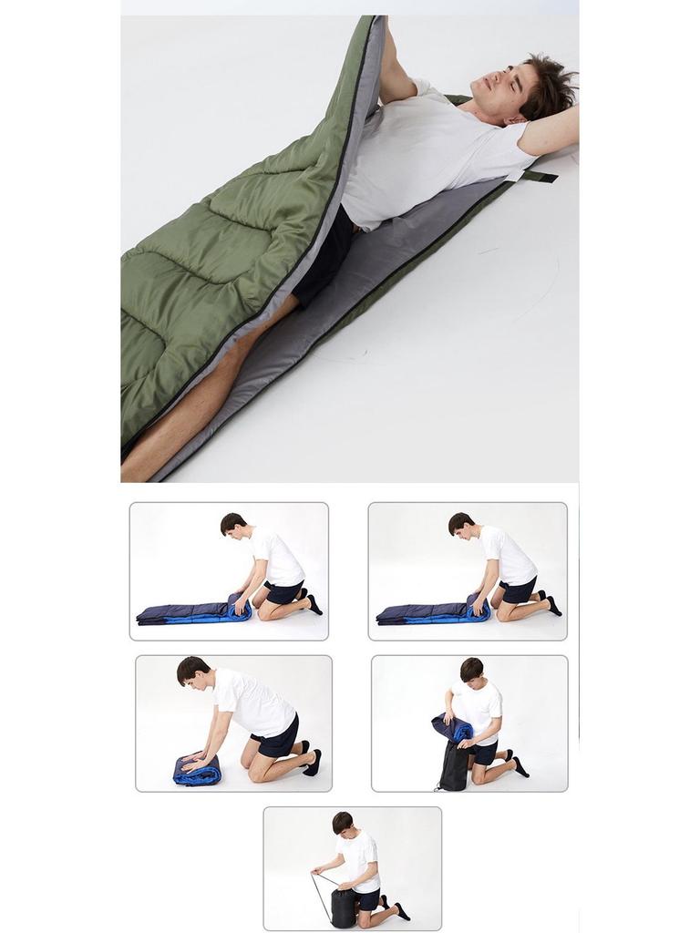 Portable Thickened Warm Polyester Sleeping Bag for Outdoor Use In Spring and Autumn
