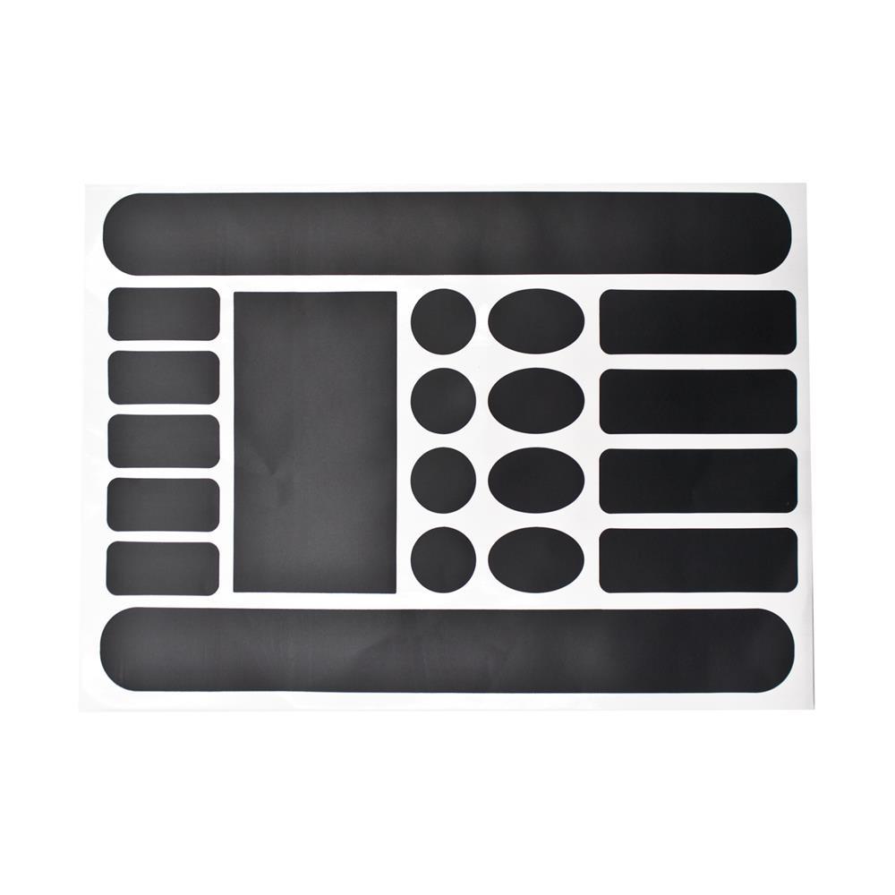 Protective Stickers For Frame Black Matte, 20 Pcs.