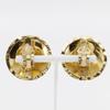 CHANEL COCO Mark Earring Matelasse Plated Gold 37.5g Women Used