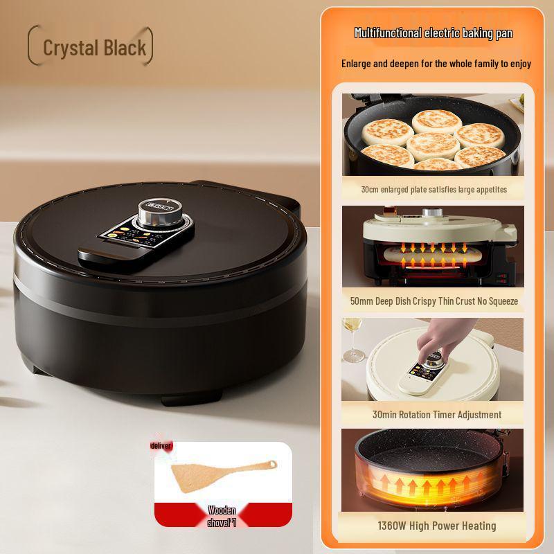 Large Double-Sided Electric Griddle for Home—Deepened Pan for Frying, Grilling, and Baking Pancakes