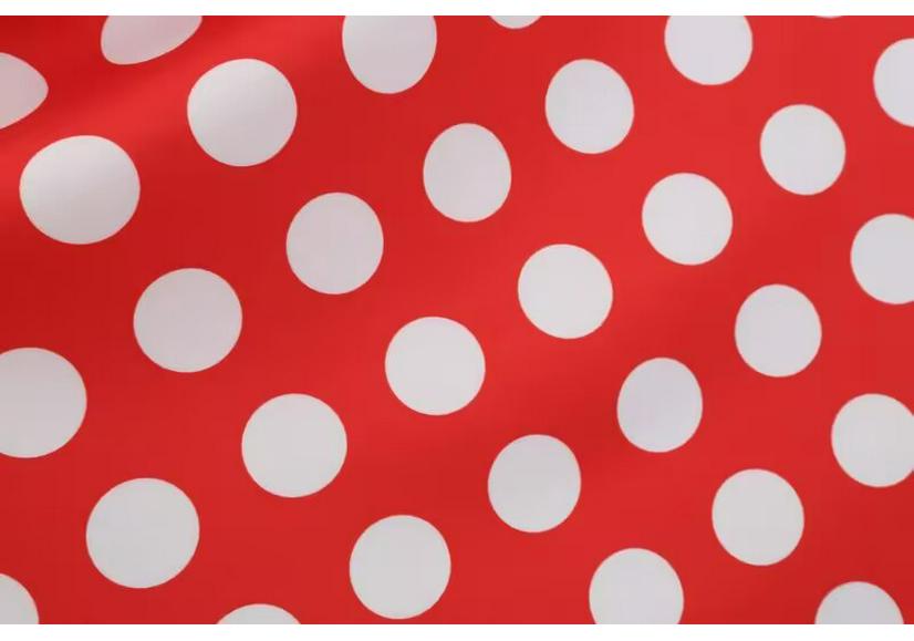 Hong Kong Style V-neck French Retro Polka Dot Dress