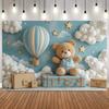 Background Decor For Newborn Photography Yellow Car Hot Air Balloon Cloud Stars Baby Shower Portrait Birthday Party Backdrop14