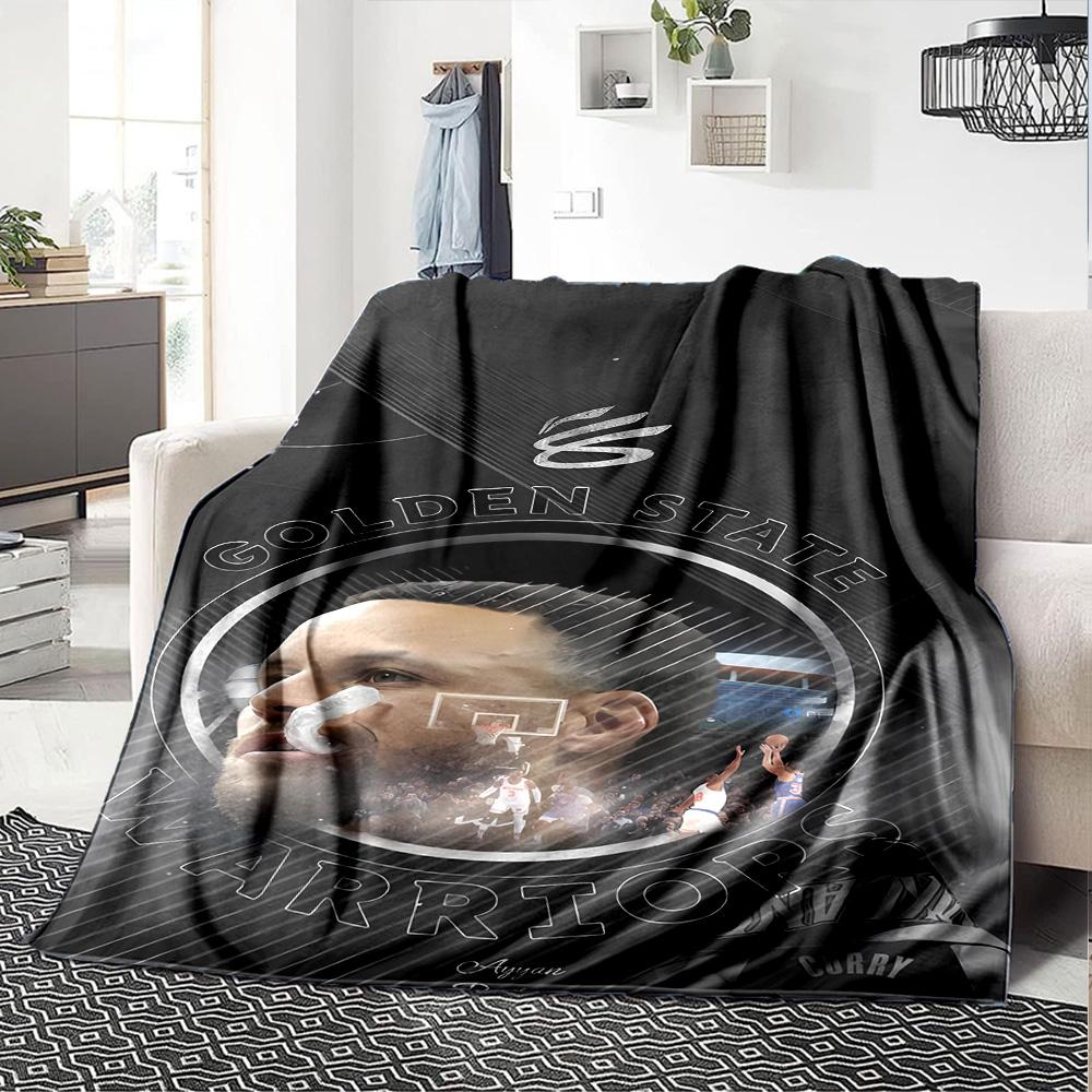 Golden State Warriors Curry Dynasty Blanket Durable Comfort Great for Seaside Livingroom Picnics Four Seasons Multipurpose Modern