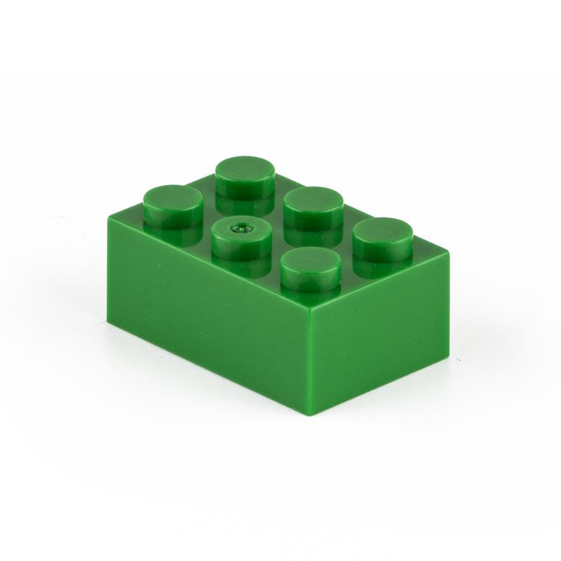 Non-Toxic 10Pcs Building Blocks Diy Thick 2X4 Dots 16Color Bricks Size Compatible With 3002 Kids Toys Educational For Children