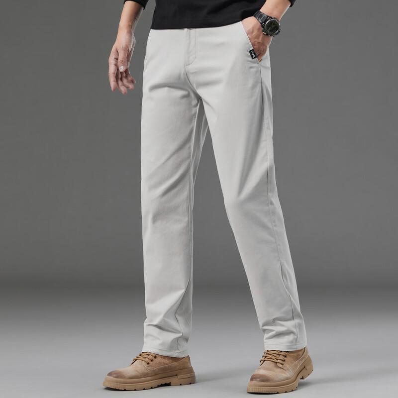 Jeep Men's Solid Color Straight-Leg Casual Pants