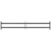 Window Security Grille with 2 Horizontal Bars 3 pcs 93 174 cm