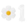 White Daisy Flower Foil Balloons with 32inch 0-9 Number Balloon Kids Birthday Party Decorations Baby Shower Air Globos INS Hot