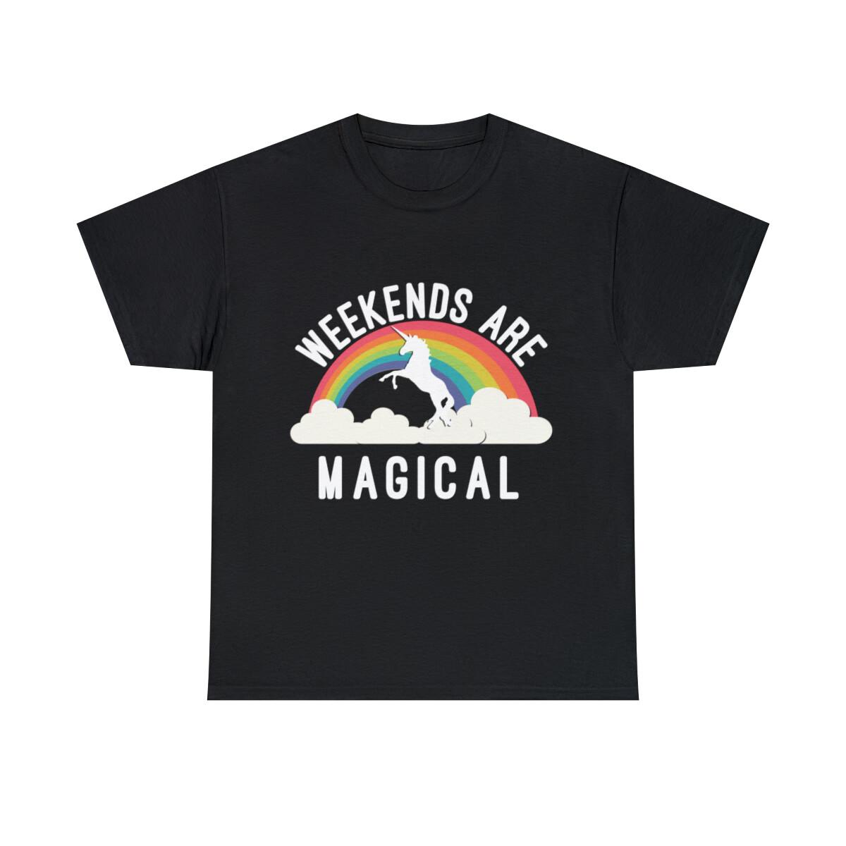 Weekends Are Magical Graphic Tee Shirt, S-5XL XL