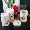 Kitchen Storage Canisters Set Metal Airtight Containers for Coffee Tea Sugar Countertop Organization